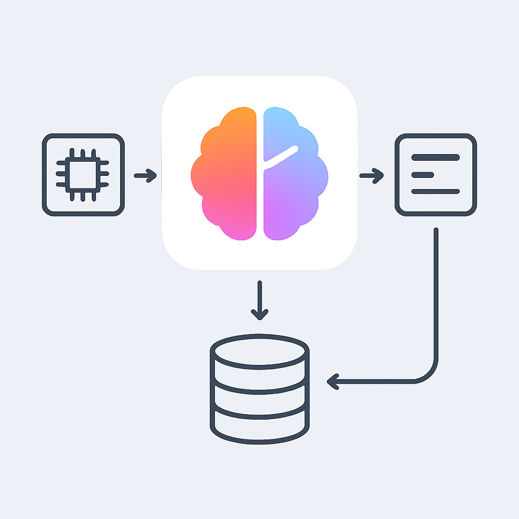 Diagramme d'architecture d'Apple Intelligence montrant le flux de traitement local