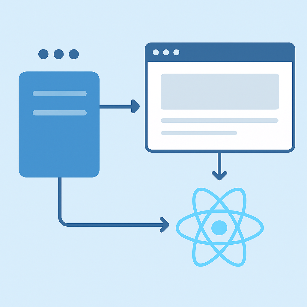 Diagramme d'architecture des React Server Components avec rendu serveur et flux d'hydratation