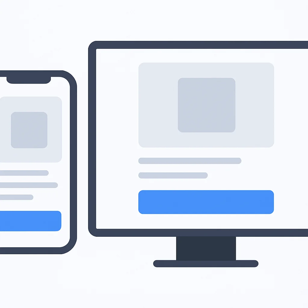 Capture d'écran d'une carte de produit responsive construite avec Tailwind CSS, affichant sa mise en page sur mobile et bureau