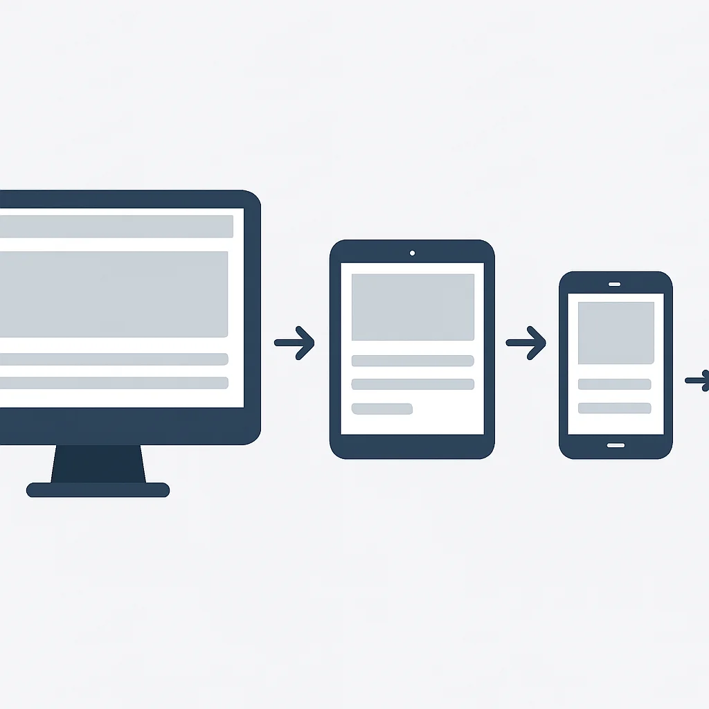 Diagramme illustrant les points de rupture du design responsive