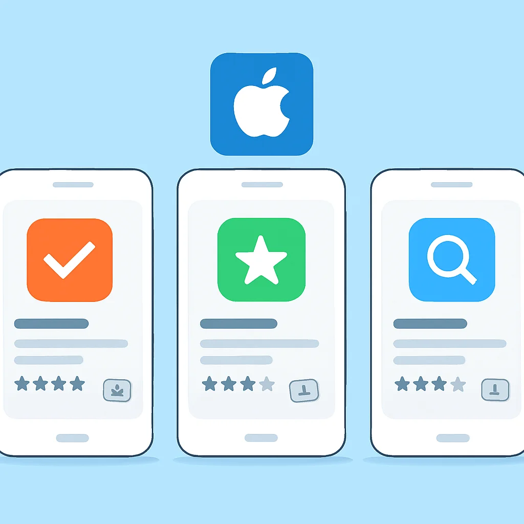 Comparaison des fonctionnalités ASO de l'App Store Apple
