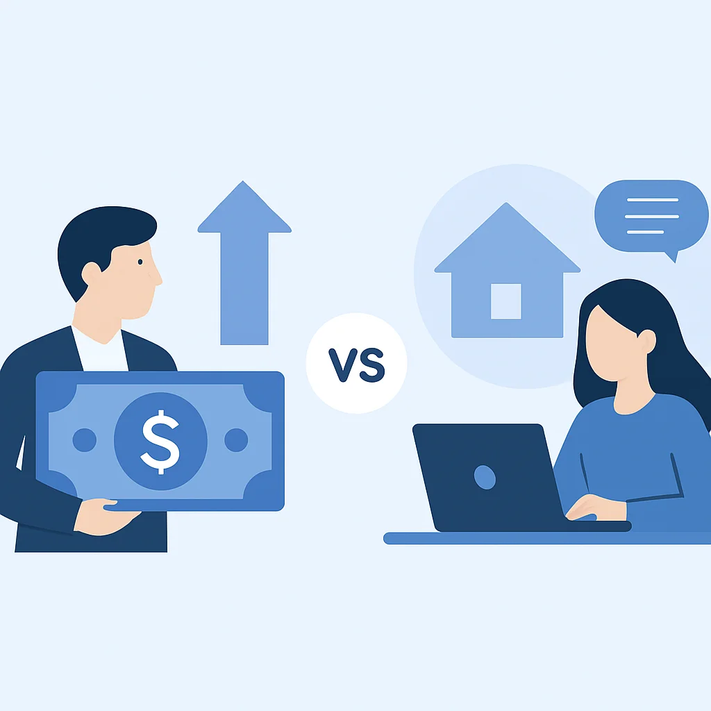 Infographie comparant la valeur du salaire aux avantages (par exemple, salaire plus élevé vs. télétravail + budget de formation)