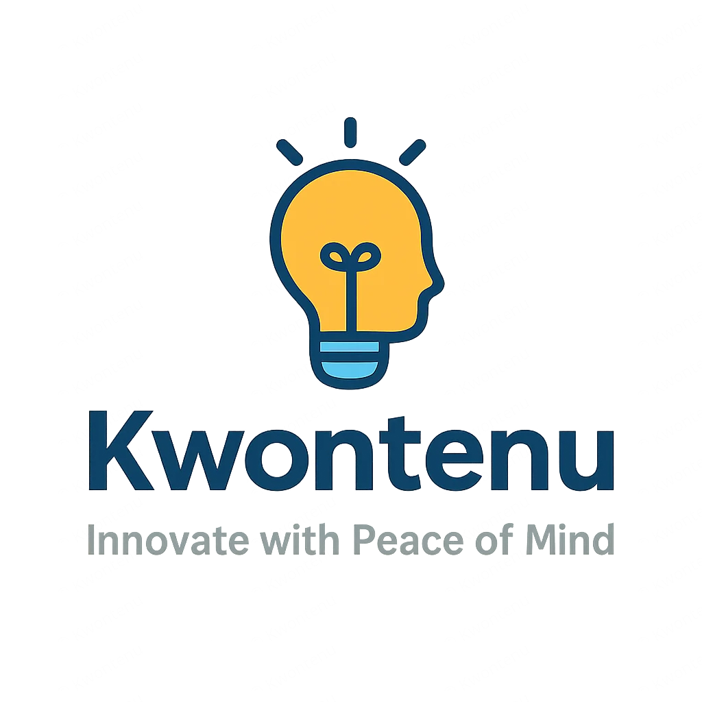Logo Kwontenu avec le slogan 