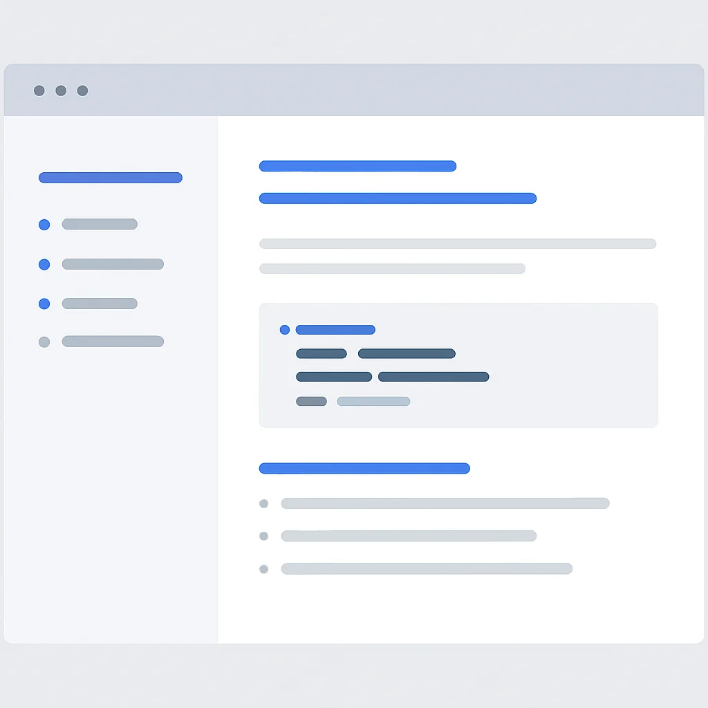 Capture d'écran d'une page de documentation technique pour un langage de programmation ou un framework, rédigée en langue étrangère