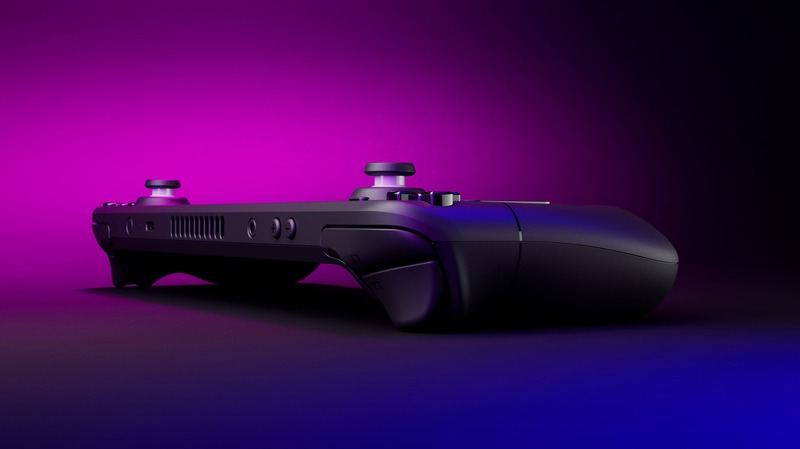 Un joueur utilise une Steam Deck dans un environnement confortable