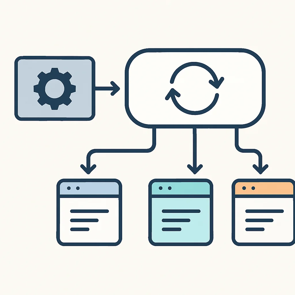 Diagramme d'un pipeline CI/CD pour microservices, soulignant le déploiement indépendant des services