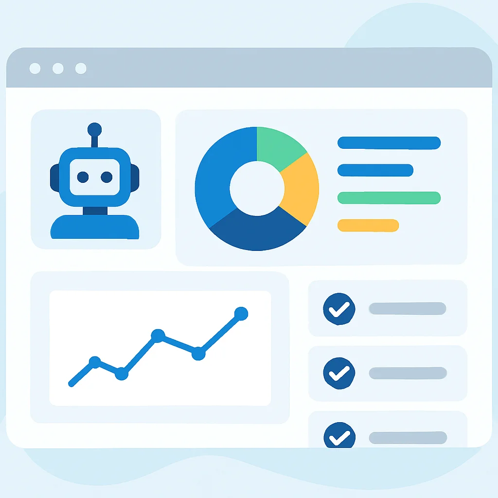 Illustration d'un tableau de bord de robo-advisor montrant un portefeuille diversifié et des investissements automatisés